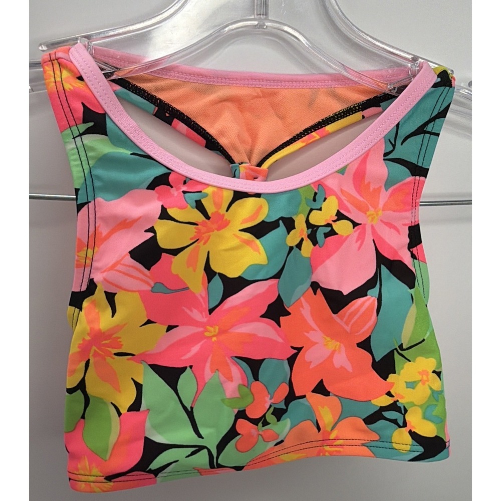 Cat and Jack Girls Floral 2 Piece Bikini Set Size MEDIUM 8 New with Tags - Picture 13 of 15